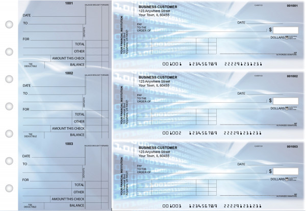 Digital Standard Invoice Business Checks