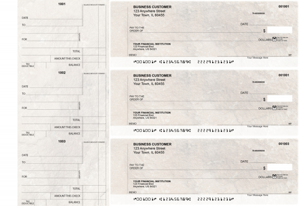 Granite Standard Counter Signature Business Checks
