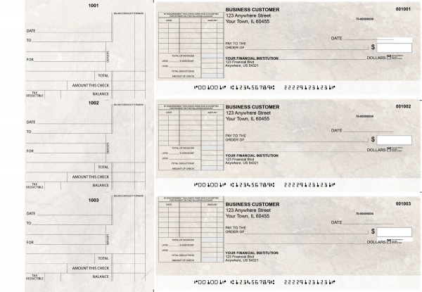 Granite Standard Itemized Invoice Business Checks