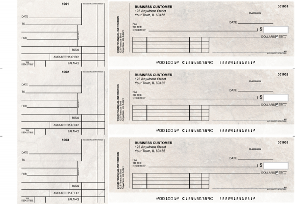 Granite Standard Invoice Business Checks
