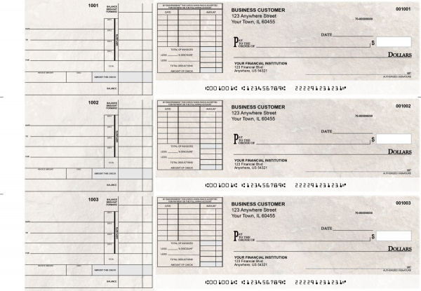Granite Itemized Invoice Business Checks