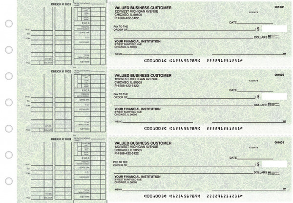 Grassy Multi Purpose Designer Business Checks