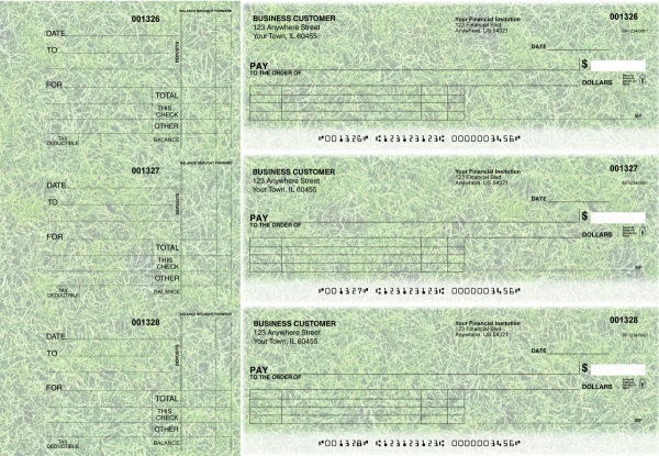Grassy Itemized Payment Business Checks
