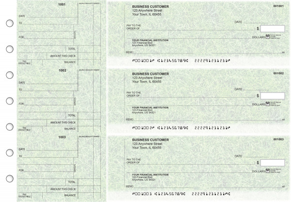 Grassy Standard Counter Signature Business Checks