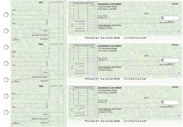 Grassy Standard Itemized Invoice Business Checks