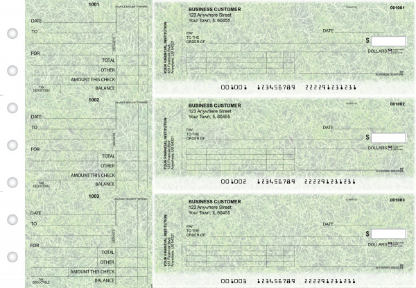 Grassy Standard Invoice Business Checks