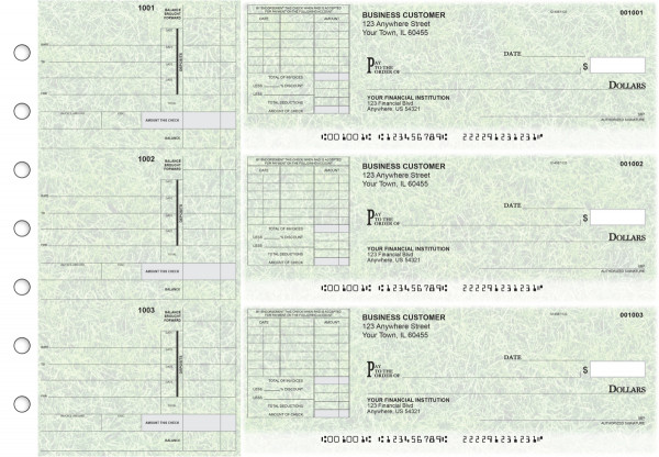 Grassy Itemized Invoice Business Checks