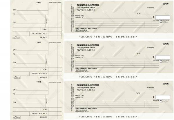 Iron Itemized Counter Signature Business Checks