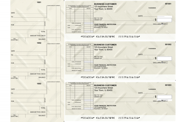 Iron Standard Itemized Invoice Business Checks