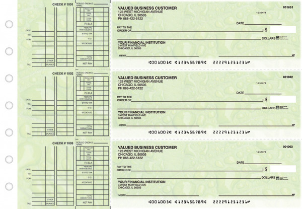 Leaf Multi Purpose Designer Business Checks