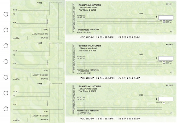 Leaf Itemized Counter Signature Business Checks