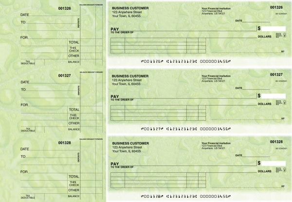 Leaf Itemized Payment Business Checks