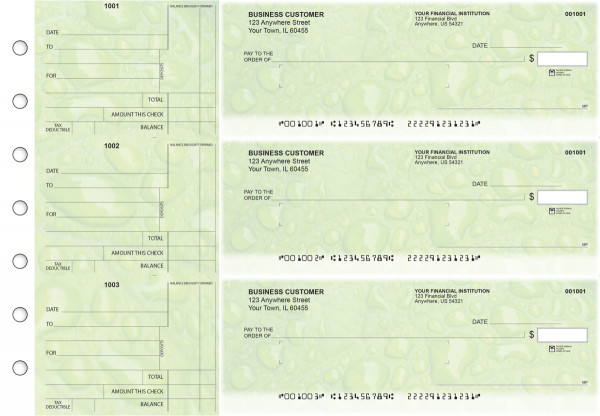 Leaf Standard Mailer Business Checks
