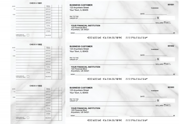 Marble Accounts Payable Designer Business Checks