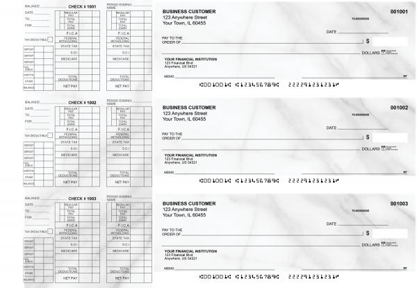 Marble Payroll Designer Business Checks
