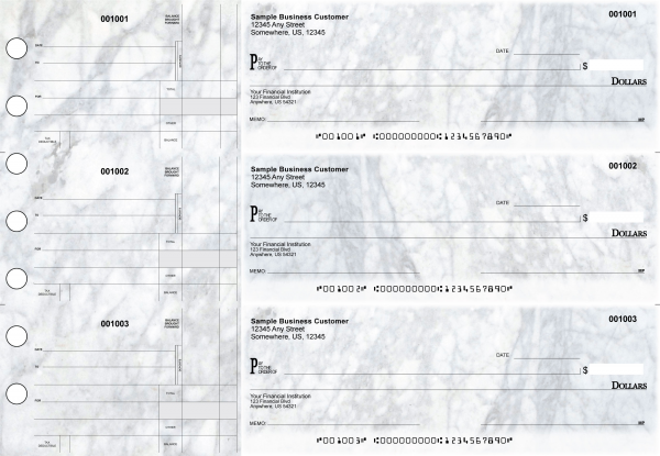 Marble Standard Disbursement Designer Business Checks