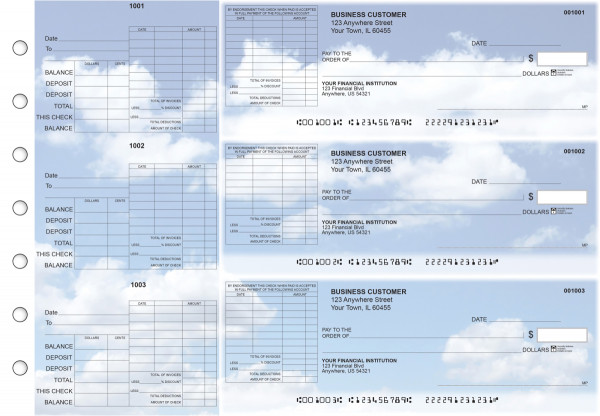 Clouds General Itemized Invoice Business Checks
