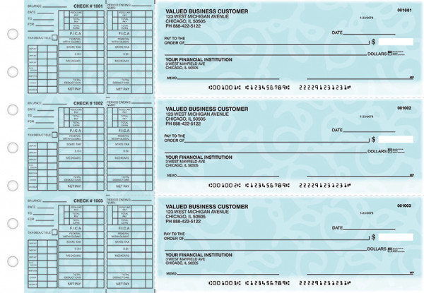 Swirls Payroll Designer Business Checks