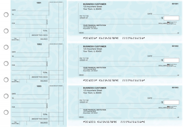 Swirls Standard Counter Signature Business Checks