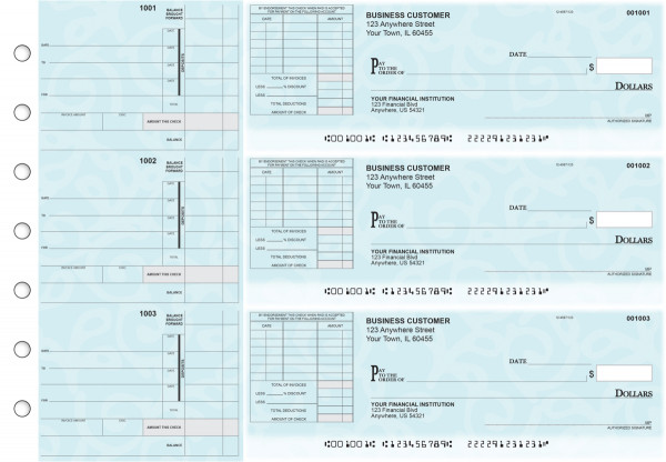 Swirls Itemized Invoice Business Checks