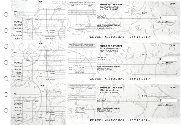 Vintage General Itemized Invoice Business Checks