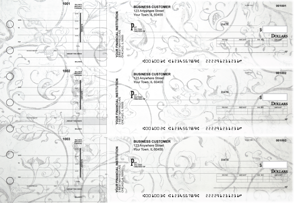Vintage Invoice Business Checks