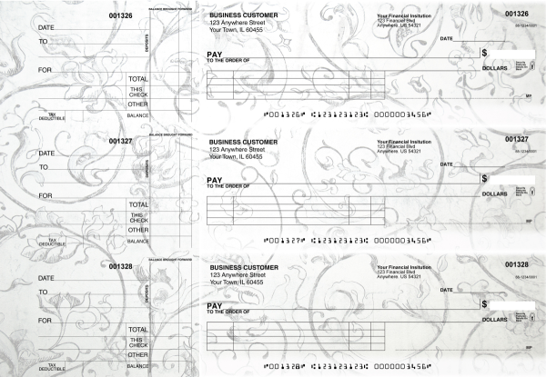 Vintage Itemized Payment Business Checks