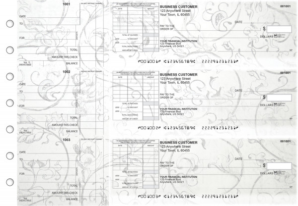 Vintage Standard Itemized Invoice Business Checks