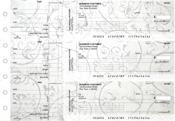 Vintage Standard Invoice Business Checks