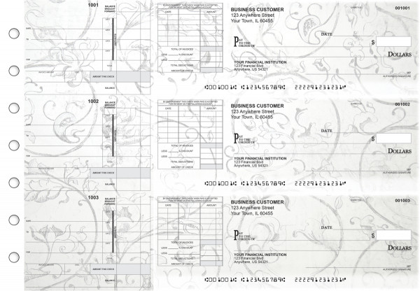 Vintage Itemized Invoice Business Checks