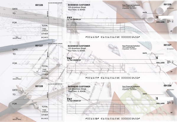 Architect Itemized Payment Business Checks