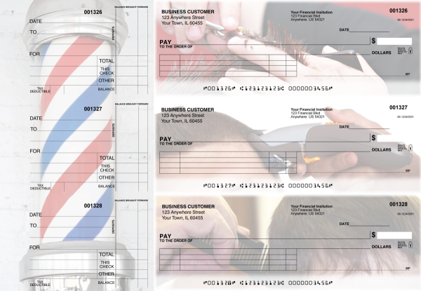 Barber Itemized Payment Business Checks