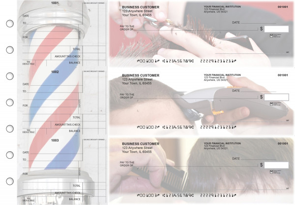 Barber Standard Mailer Business Checks