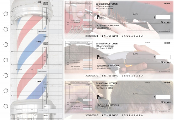 Barber Itemized Invoice Business Checks
