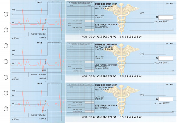 Medical Standard Itemized Invoice Business Checks