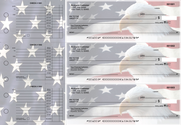 American Flag Accounts Payable Designer Business Checks