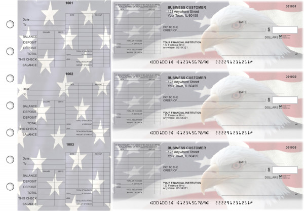 American Flag General Itemized Invoice Business Checks