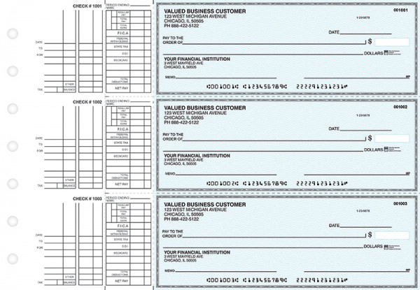 Teal Safety Multi Purpose Business Checks