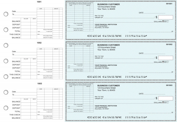 Teal Safety General Itemized Invoice Business Checks