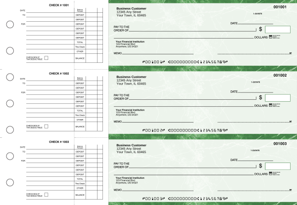 Green Marble Accounts Payable Business Checks