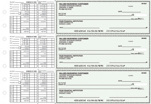 Green Safety Payroll Business Checks