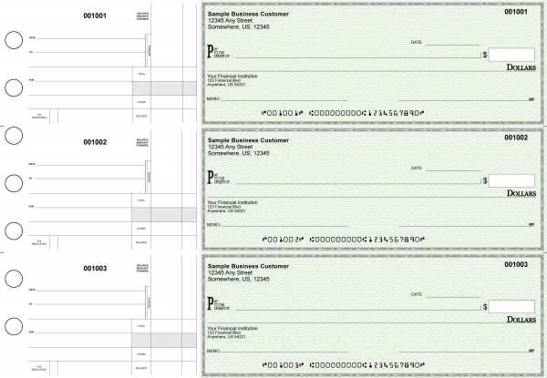 Green Safety Standard Disbursement Business Checks