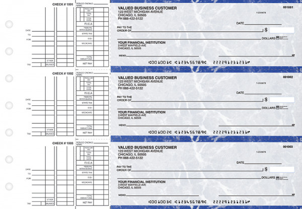 Blue Marble Multi Purpose Business Checks