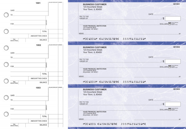 Blue Marble Standard Counter Signature Business Checks