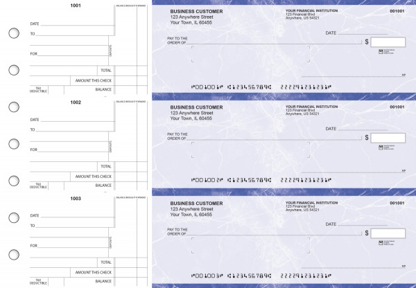 Blue Marble Standard Mailer Business Checks