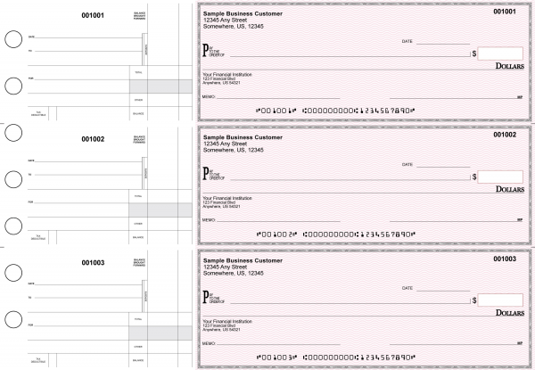 Pink Safety Standard Disbursement Business Checks