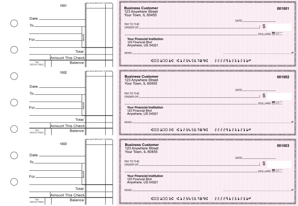 Pink Safety Standard Business Checks