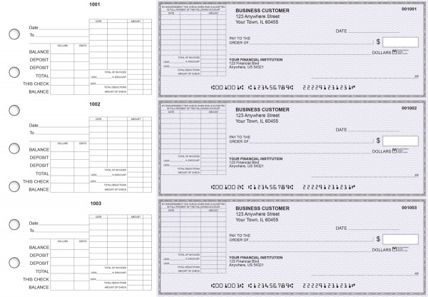 Purple Safety General Itemized Invoice Business Checks
