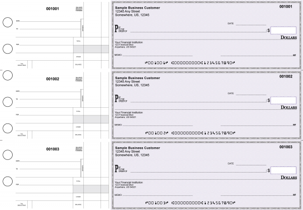 Purple Safety Standard Disbursement Business Checks