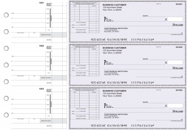 Purple Safety Itemized Invoice Business Checks